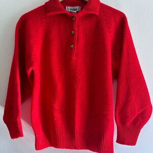 Vintage red polo wool sweater - Sz M